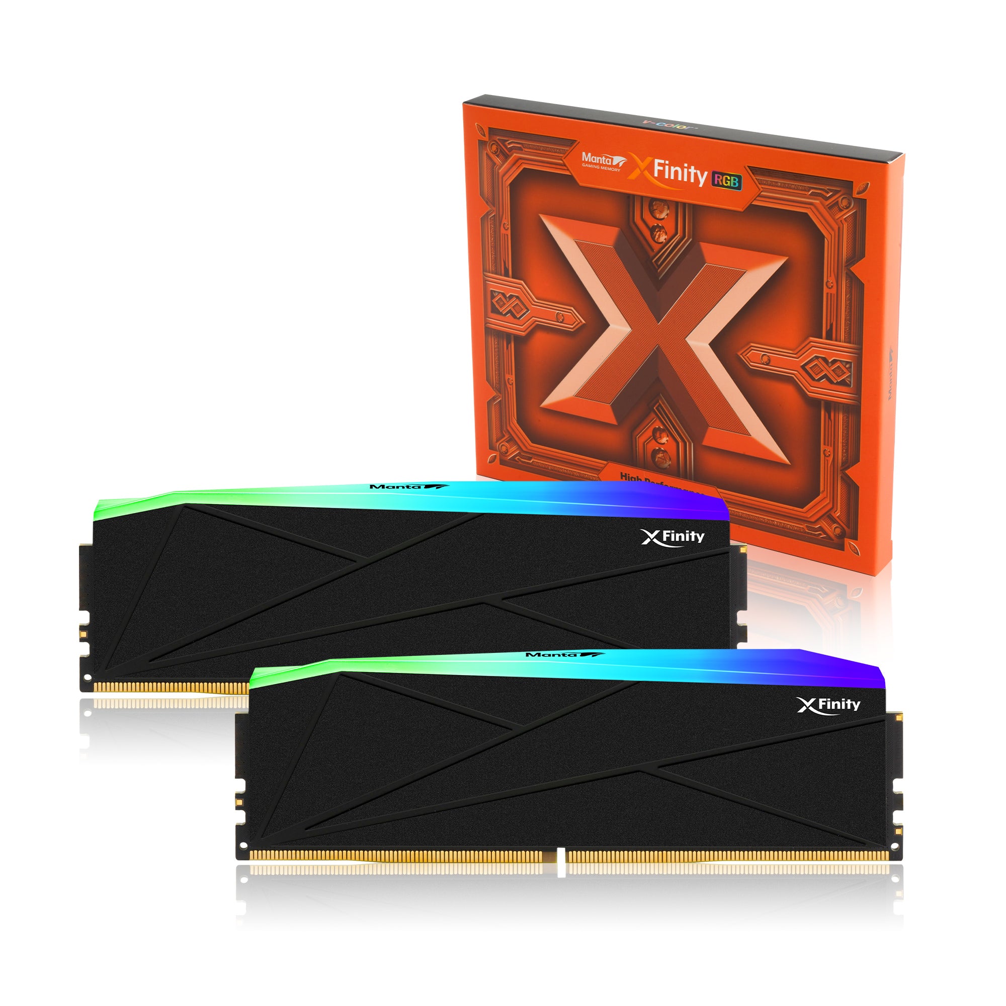 V-COLOR MANTA XFINITY RGB DDR5 32GB (16GBx2) 6000MHz  CL30 V-COLOR MANTA XFINITY RGB DDR5 32GB (16GBx2) 6000MHz  CL30
